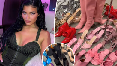 Photo of Kylie Jenner shows off portion of shoe collection estimated to be worth $40K