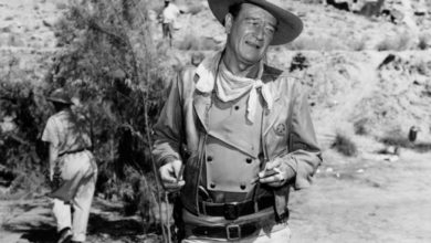 Photo of John Wayne Never Got the Grave Engraving He Wanted, Got Playboy Interview Quote Engraved Instead