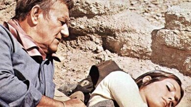 Photo of John Wayne was ‘completely exhausted’ on Western where director ‘punched’ leading lady