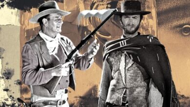 Photo of The feud between John Wayne and Clint Eastwood